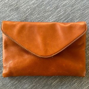 J Crew leather clutch